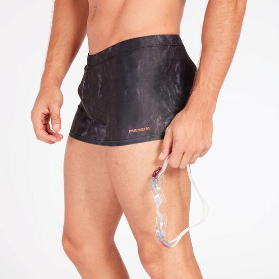Bañador Bóxer Natación Negro Hombre Paraqua