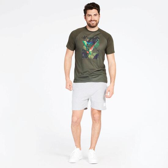 Camiseta Manga Corta Kaki Hombre Silver