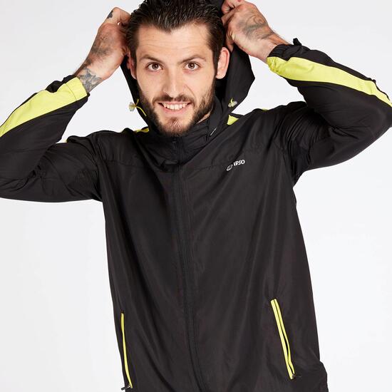 Cortavientos Running Negro Ipso Combi