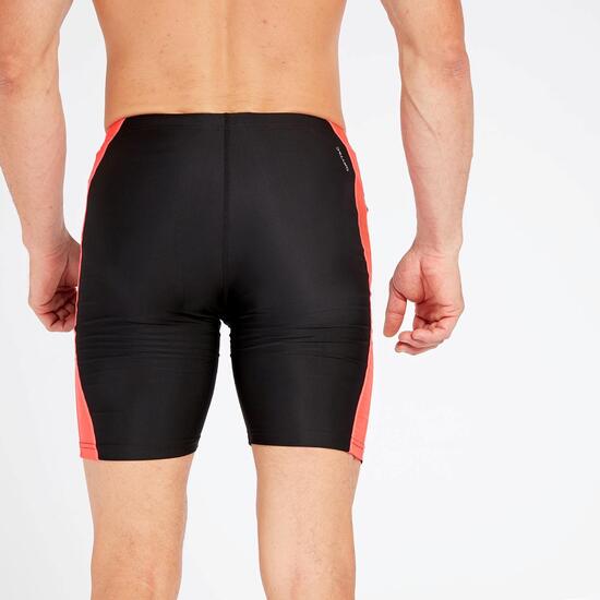 Mallas Cortas Running Negro Naranja Mujer Ipso Combi