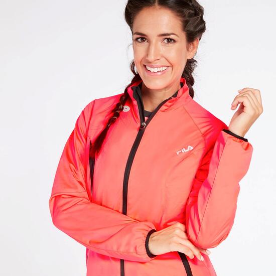 Cortavientos Running Coral Fila Performance