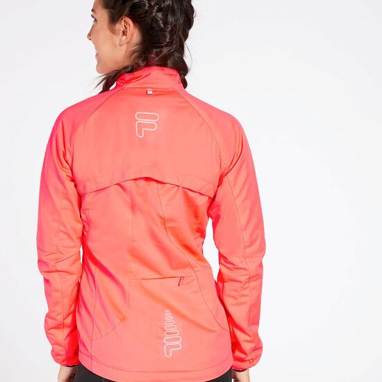 Cortavientos Running Coral Fila Performance