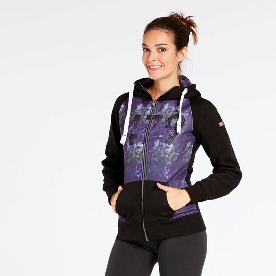 Sudadera Capucha Negra Silver