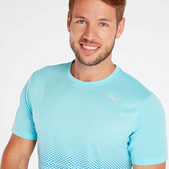Camiseta Running Puma Graphics Azul Hombre