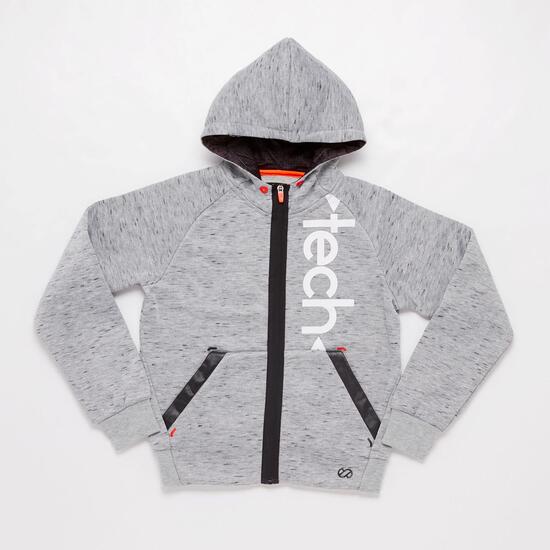 Chaqueta Capucha Gris Junior Silver Sportech