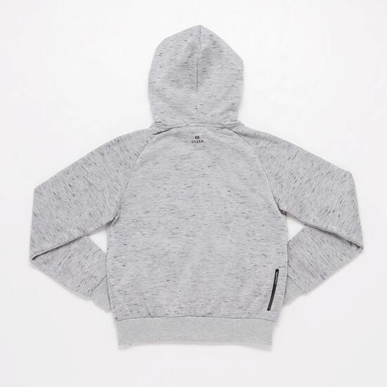 Chaqueta Capucha Gris Junior Silver Sportech