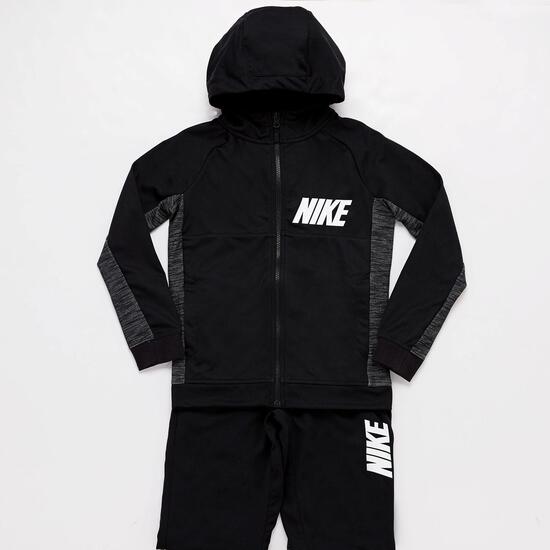 Chándal Nike Capucha Negro Niño (10-16)