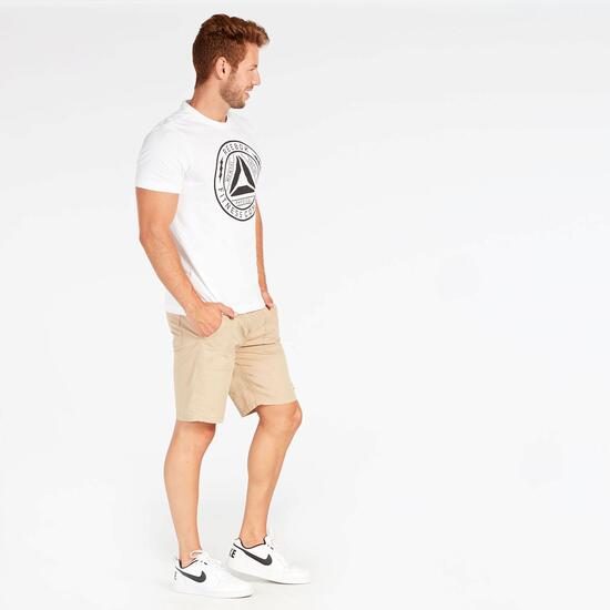 Camiseta Reebok Blanca Hombre