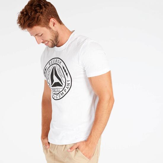Camiseta Reebok Blanca Hombre