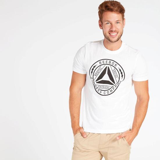 Camiseta Reebok Blanca Hombre