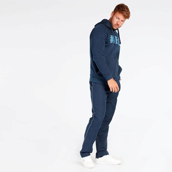 Sudadera Cremallera Marino Negro Up Basic