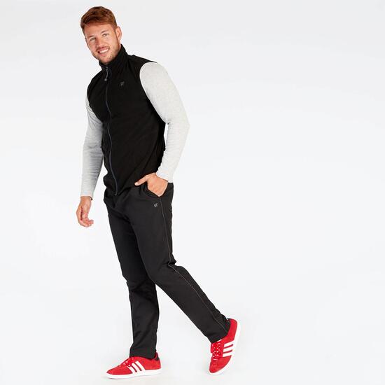 Chaleco Polar Negro Hombre Up Basic