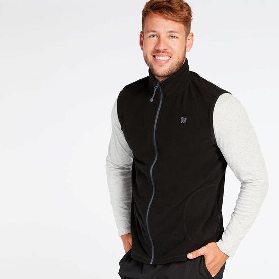 Chaleco Polar Negro Hombre Up Basic