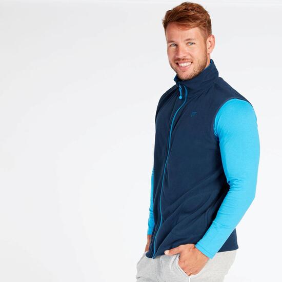 Chaleco Polar Marino Hombre Up Basic