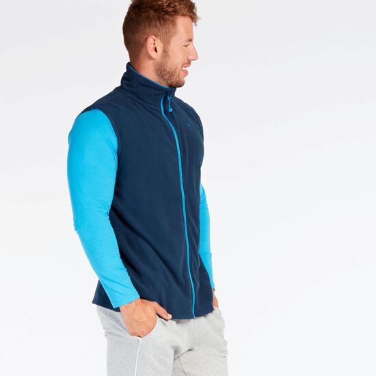 Chaleco Polar Marino Hombre Up Basic