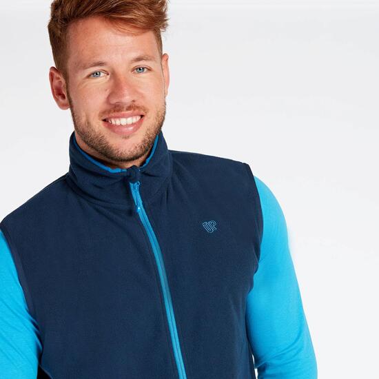 Chaleco Polar Marino Hombre Up Basic