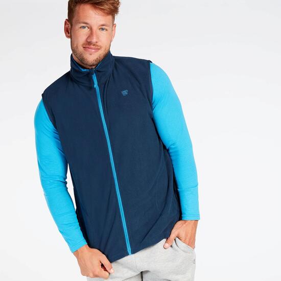 Chaleco Polar Marino Hombre Up Basic