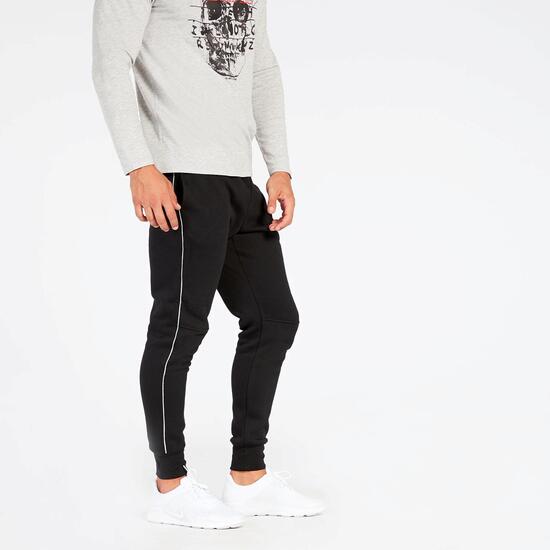 Pantalón Chándal Negro Hombre Up Basic Felpa