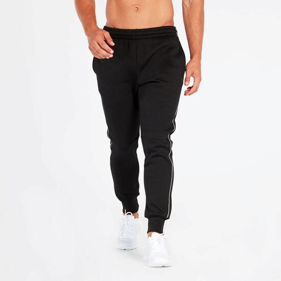 Pantalón Chándal Negro Hombre Up Basic Felpa