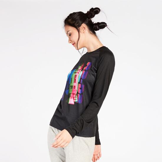 Camiseta Star Wars R2 D2 Negra Mujer