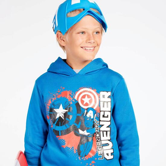 Sudadera Capitán América Azul Niño (10-16)