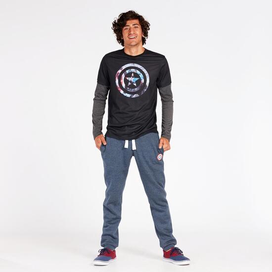 Pantalón Marvel Azul Marino Hombre