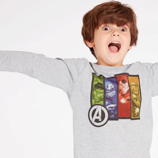 Camiseta Marvel Gris Rojo Niño (2-8)