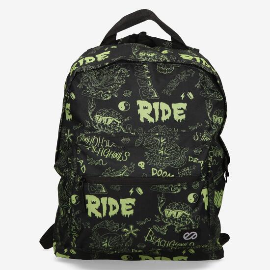 Mochila Escolar Estampado Letras Silver