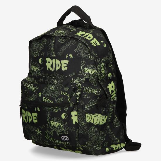 Mochila Escolar Estampado Letras Silver