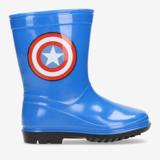 Botas Agua Capitán América Azules Niños