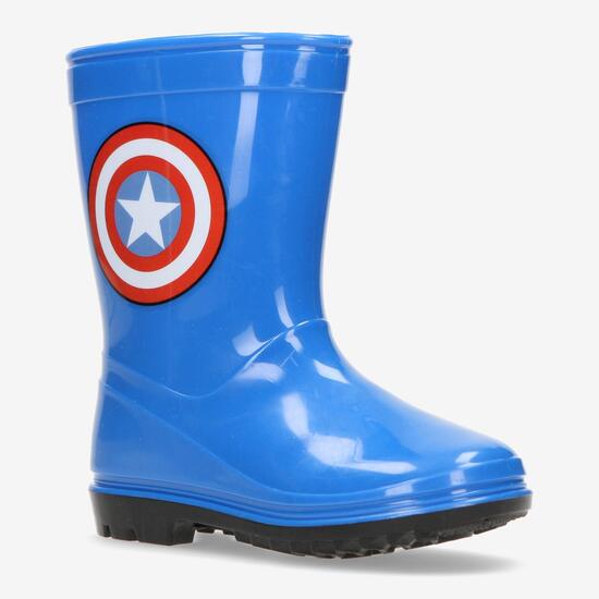Botas Agua Capitán América Azules Niños