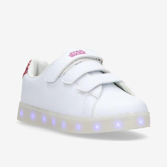 Zapatillas Star Wars Luces Blancas Niña (28-35)