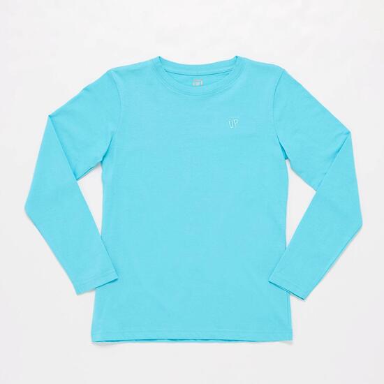 Camiseta Manga Larga Azul Junior Up Basic