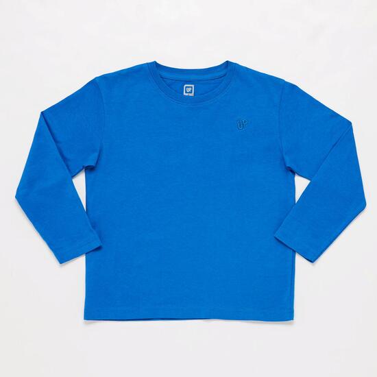Camiseta Manga Larga Azul Niño Up Basic