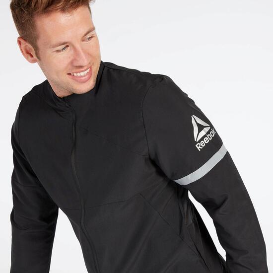 Cortavientos Negro Reebok Big Delta