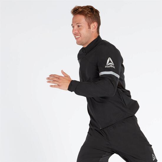 Cortavientos Negro Reebok Big Delta