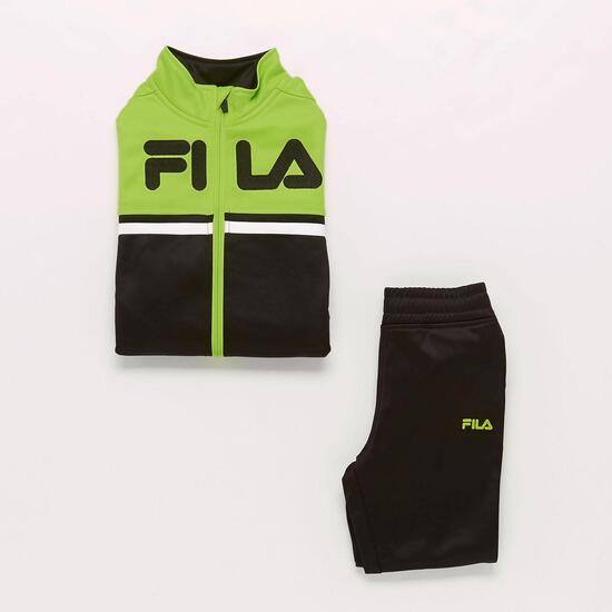 Chándal Fila Negro Verde Niños (4-8)