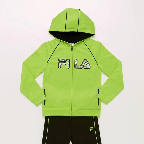 Chándal Fila Negro Verde Niños (4-8)