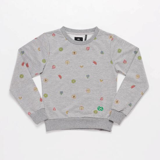 Sudadera Gris Niña Silver