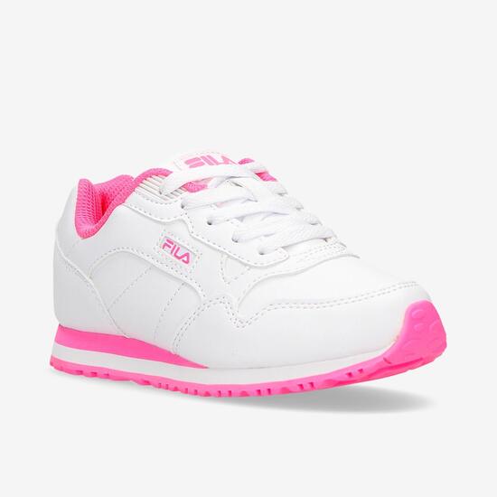 Sneakers Fila Cress Blancas Rosas Niña (28-35)
