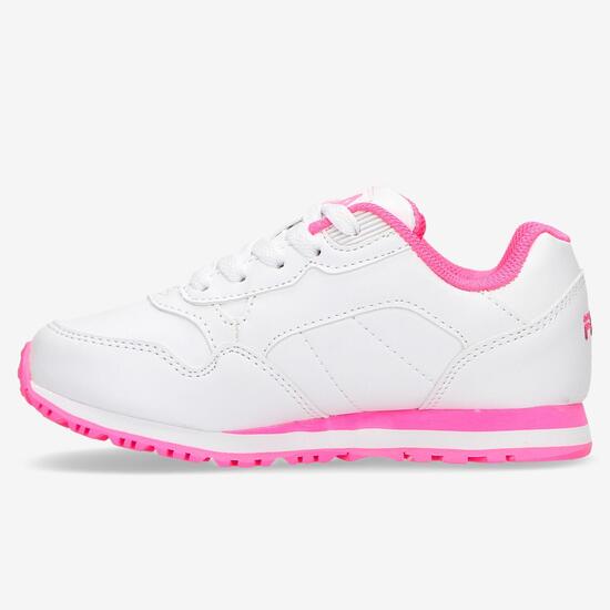 Sneakers Fila Cress Blancas Rosas Niña (28-35)