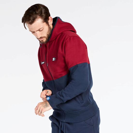 Sudadera Capucha Roja Azul Starter