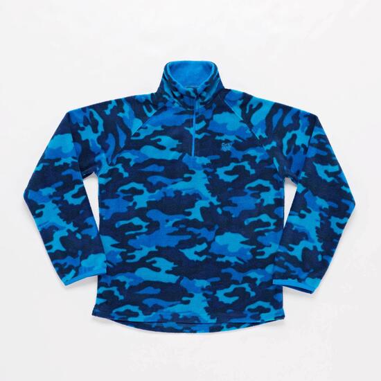 Forro Polar Junior Azul Camuflaje Up Basic