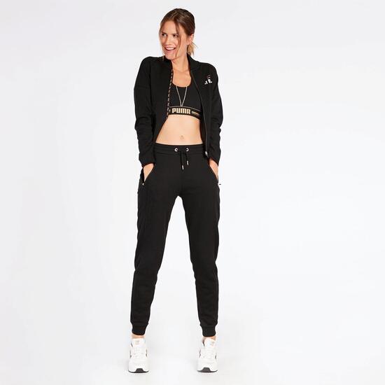 Chaqueta Capucha Fila Negro