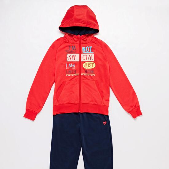 Chándal Rojo Niño Up Basic