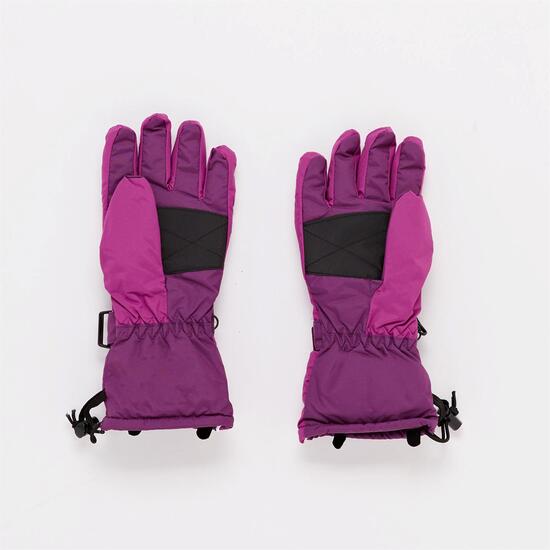 Guante Polar Morado Niña Boriken