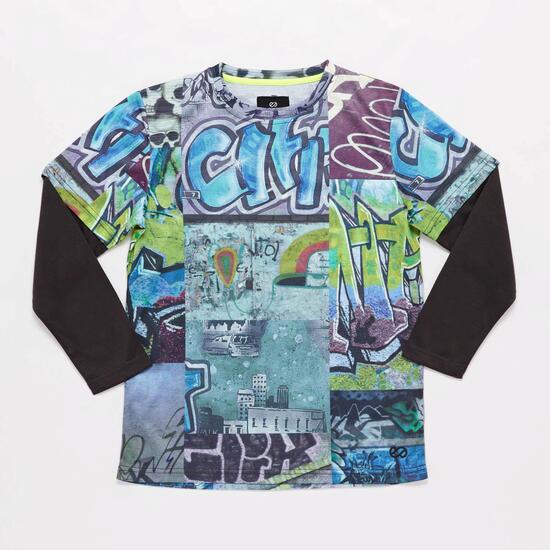 Camiseta Gris Niño Silver Graffitech