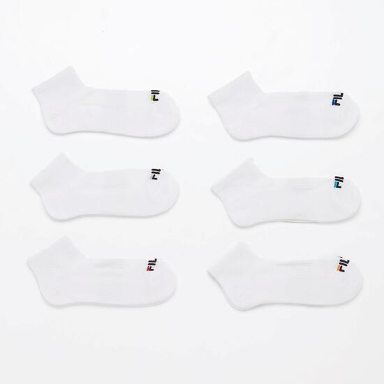 Calcetines Cortos Fila Blanco Calcetines Cortos Fila Blanco