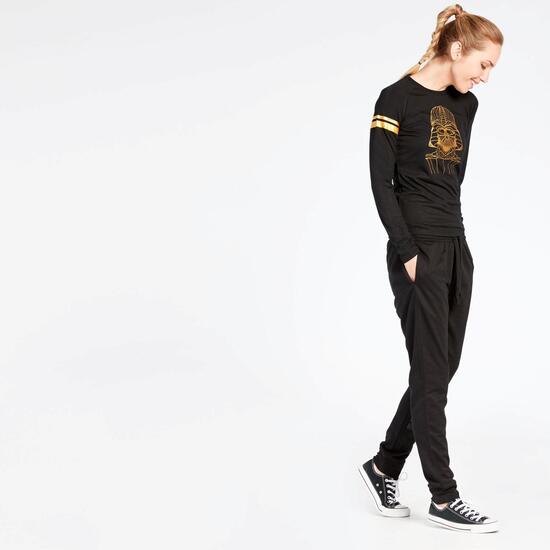 Camiseta Star Wars Negra Mujer