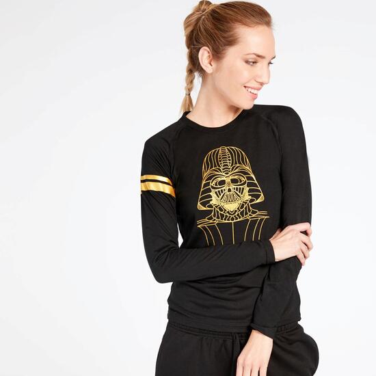 Camiseta Star Wars Negra Mujer